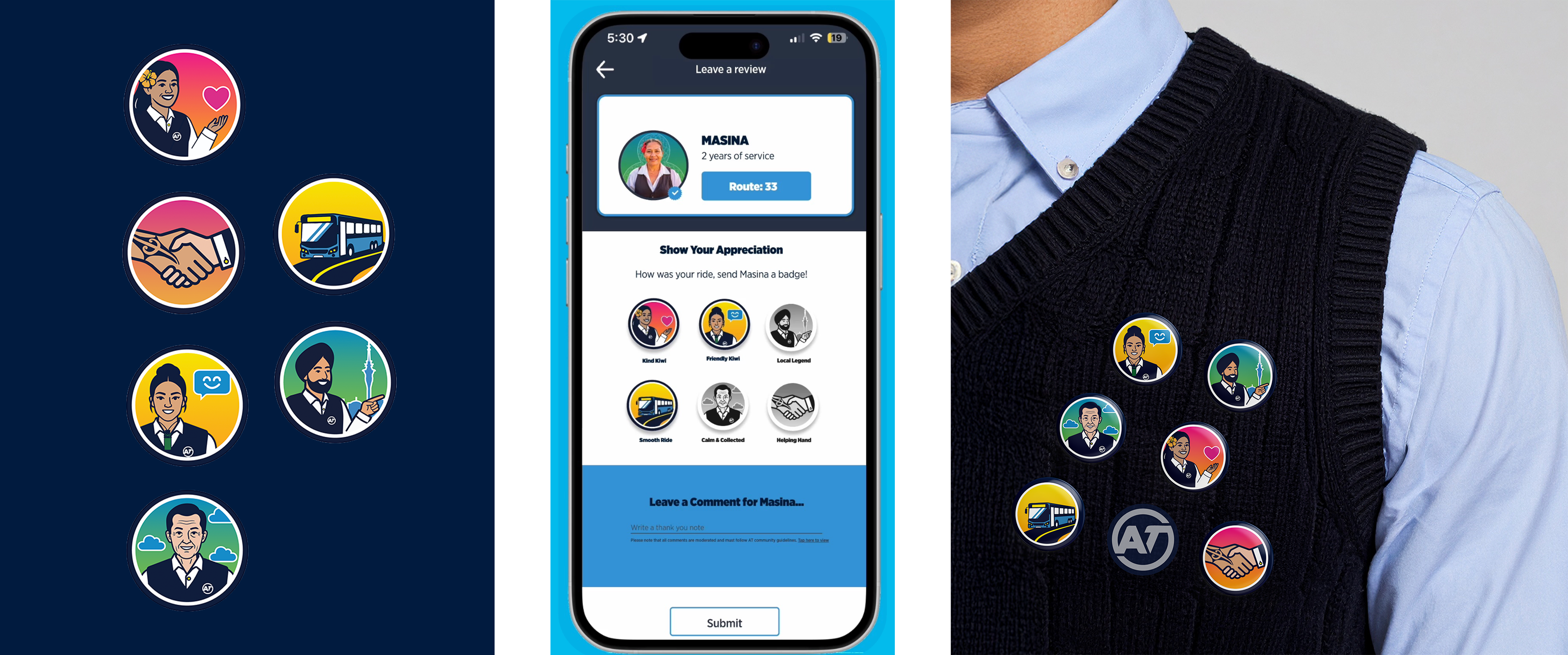 Badge system — digital and physical